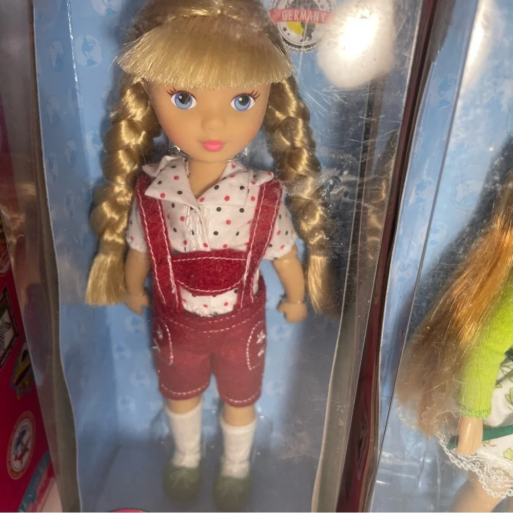 Three Madame Alexander Play Travel Friends Dolls 8" Germany Ireland France - Picture 3 of 11